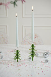 Glimmer Glass Fir Tree Candle Holder